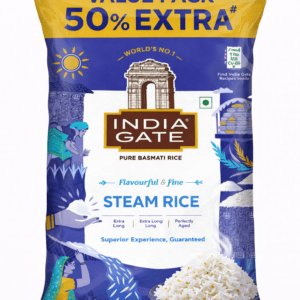 india gate Steam Rice 1kg