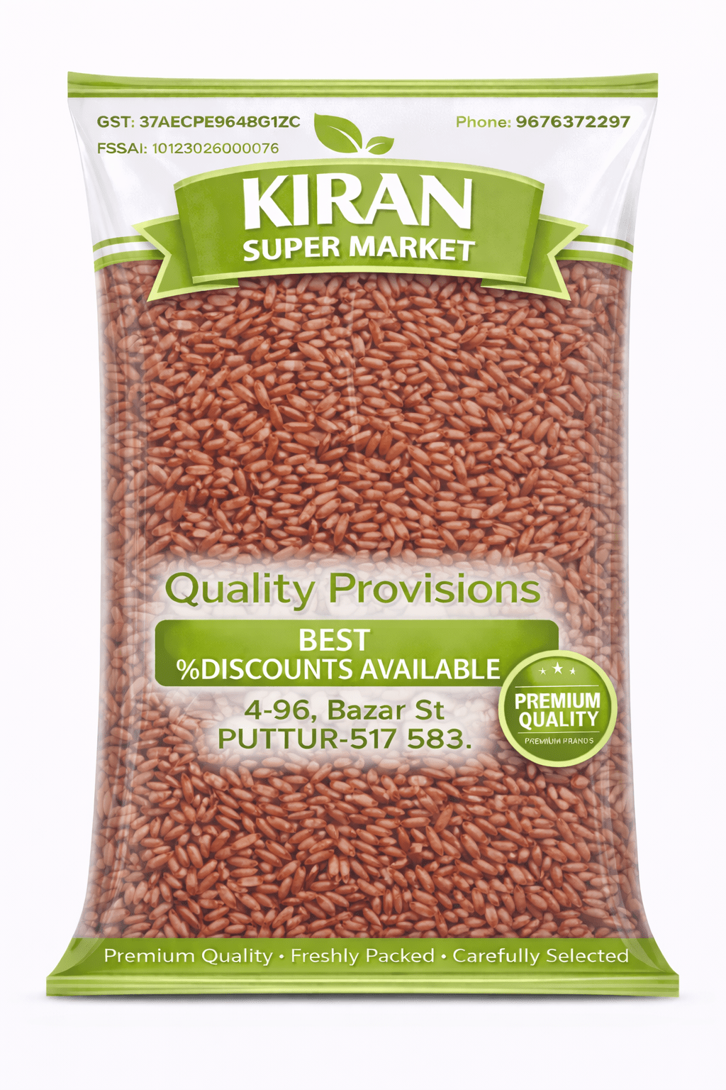 KIRAN SUPERMARKET RED RICE 1KG