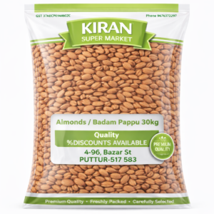 Almond Badam pappu 30kg Bag